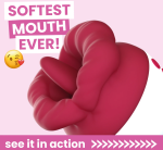 Flaming Red Lips Self-Motion Flickering Tongue Clit Stimulator