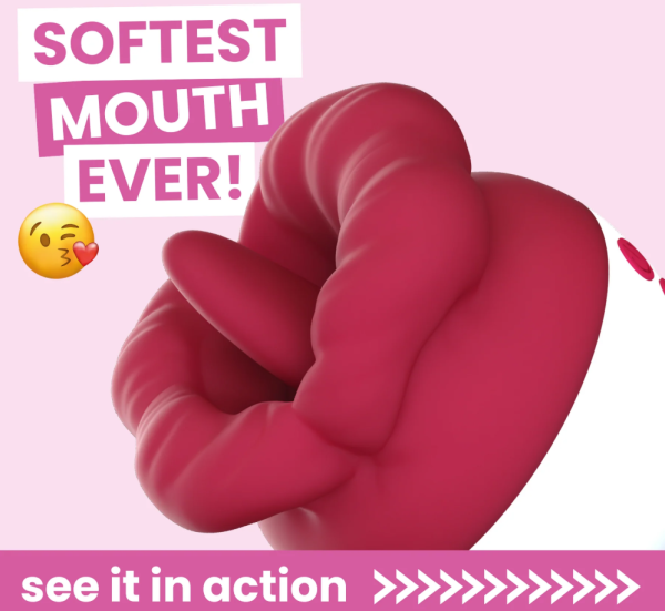 Flaming Red Lips Self-Motion Flickering Tongue Clit Stimulator - Image 1