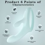 Swan Cross-border Push-pull Stick Rabbit Head Vibrator for Women, Women's Masturbation device, Women's toy Vibrator for women - Image 7