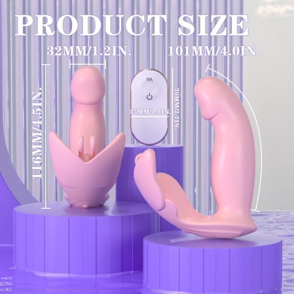 Butterfly wearable egg-jumping masturbation device, female toy, adult product, egg-jumping body insertion remote control. Satisfy both internal and external pleasures. Wireless remote control. Easy to hide. - Image 4