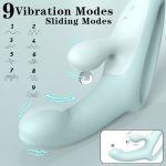 Swan Cross-border Push-pull Stick Rabbit Head Vibrator for Women, Women's Masturbation device, Women's toy Vibrator for women - Image 8