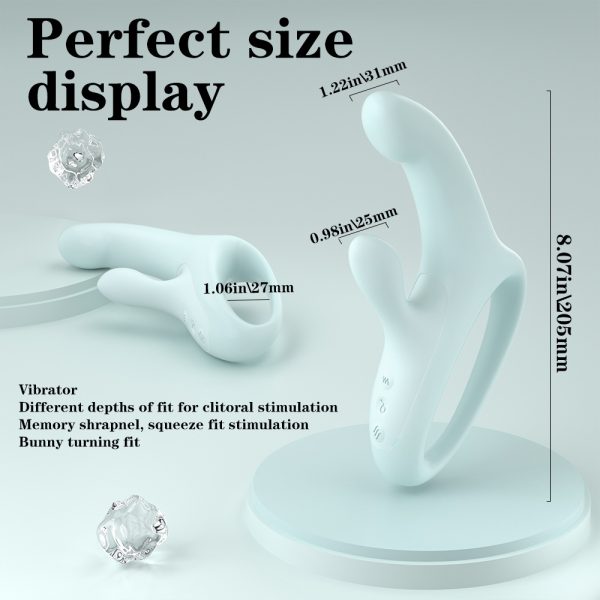 Swan Cross-border Push-pull Stick Rabbit Head Vibrator for Women, Women's Masturbation device, Women's toy Vibrator for women - Image 4