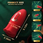 French Kiss Biting & Licking Moving Mouth Tongue Vibrator - Image 2