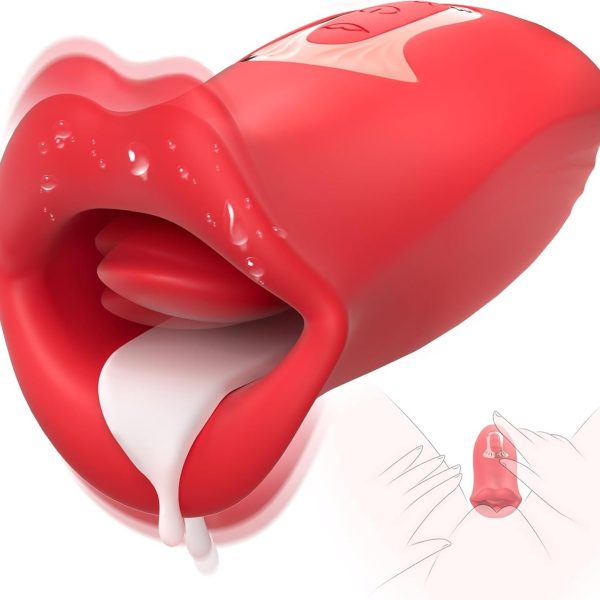 French Kiss Biting & Licking Moving Mouth Tongue Vibrator - Image 3