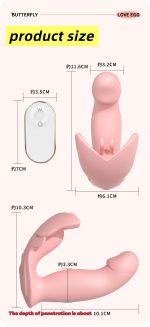 Butterfly wearable egg-jumping masturbation device, female toy, adult product, egg-jumping body insertion remote control. Satisfy both internal and external pleasures. Wireless remote control. Easy to hide. - Image 5