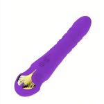 Vibrator Rabbit telescopic 3 thrust 10 Vibration false penis Clitoral stimulator telescopic female masturbator rechargeable - Image 2