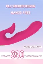 Dual-action waterproof silicone USB charger, female masturbation G-spot rabbit vibrator - Image 2