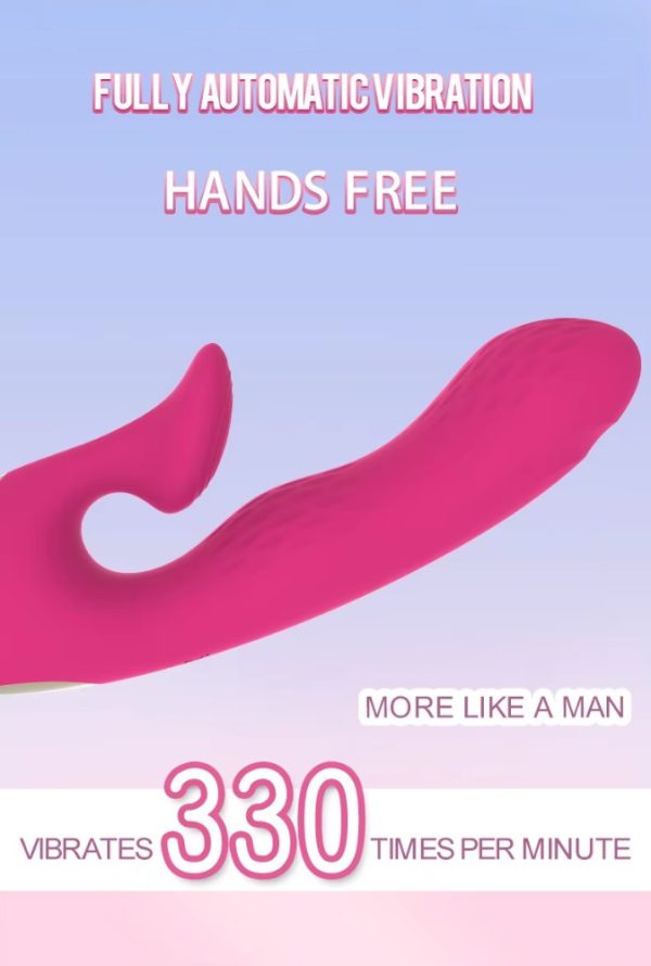 Dual-action waterproof silicone USB charger, female masturbation G-spot rabbit vibrator - Image 2