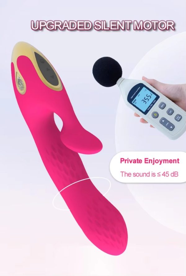 Dual-action waterproof silicone USB charger, female masturbation G-spot rabbit vibrator - Image 6