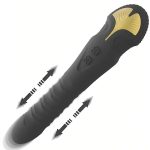 Vibrator Rabbit telescopic 3 thrust 10 Vibration false penis Clitoral stimulator telescopic female masturbator rechargeable - Image 3