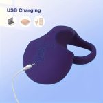 Couple silicone clitoral stimulation vibration penis ring - Image 3