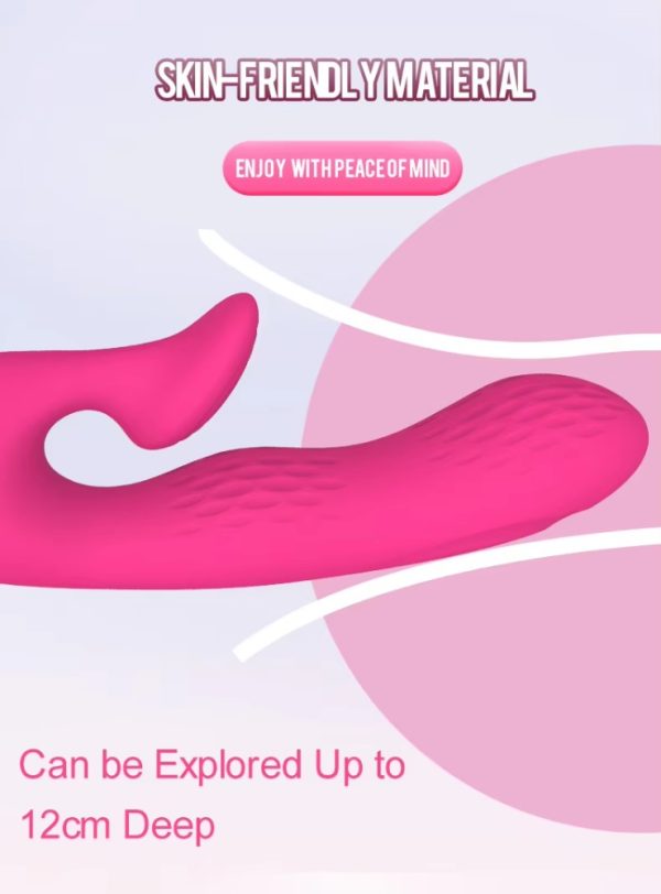 Dual-action waterproof silicone USB charger, female masturbation G-spot rabbit vibrator - Image 7