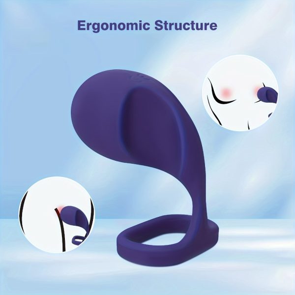 Couple silicone clitoral stimulation vibration penis ring - Image 4