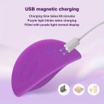 1 piece rechargeable wireless butterfly clitoral stimulator with apps and remote control, wearable women's vibrating egg underwear, easy to clean, long-lasting lithium battery, wireless support - Image 4