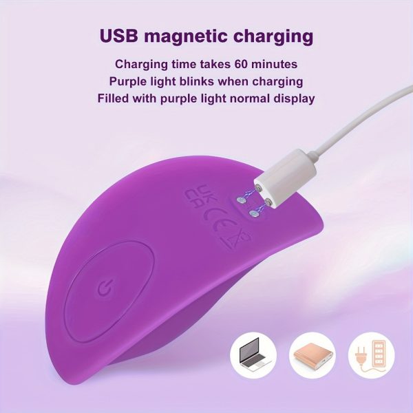 1 piece rechargeable wireless butterfly clitoral stimulator with apps and remote control, wearable women's vibrating egg underwear, easy to clean, long-lasting lithium battery, wireless support - Image 4