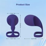 Couple silicone clitoral stimulation vibration penis ring - Image 5