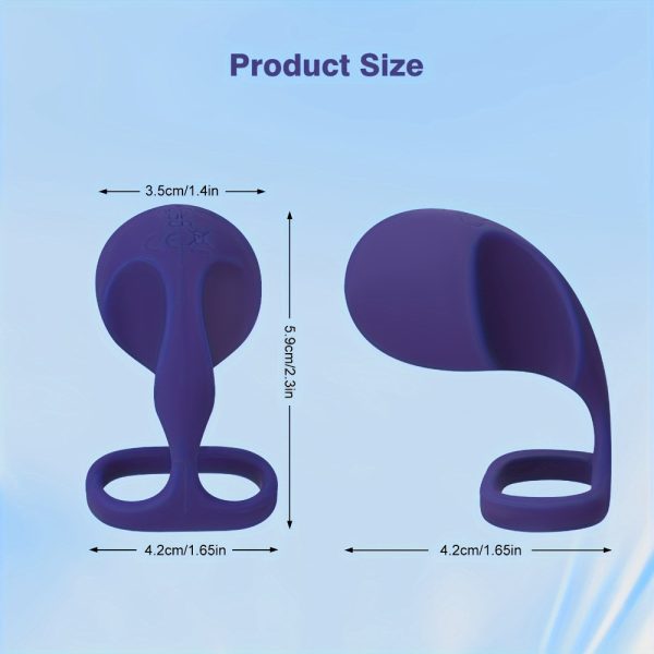 Couple silicone clitoral stimulation vibration penis ring - Image 5