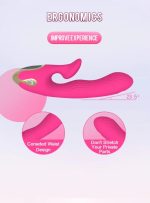 Dual-action waterproof silicone USB charger, female masturbation G-spot rabbit vibrator - Image 3