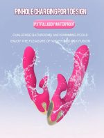 Dual-action waterproof silicone USB charger, female masturbation G-spot rabbit vibrator - Image 4