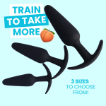 Silicone Anal Training Plug Set - Three Sizes! - Image 2
