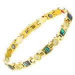 New fashionable diamond-encrusted bracelet, healthy germanium element negative ion bracelet