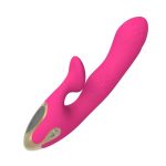 Dual-action waterproof silicone USB charger, female masturbation G-spot rabbit vibrator