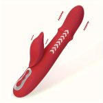 Thrusting Ribbed Rabbit Vibe with Clitoral Nub