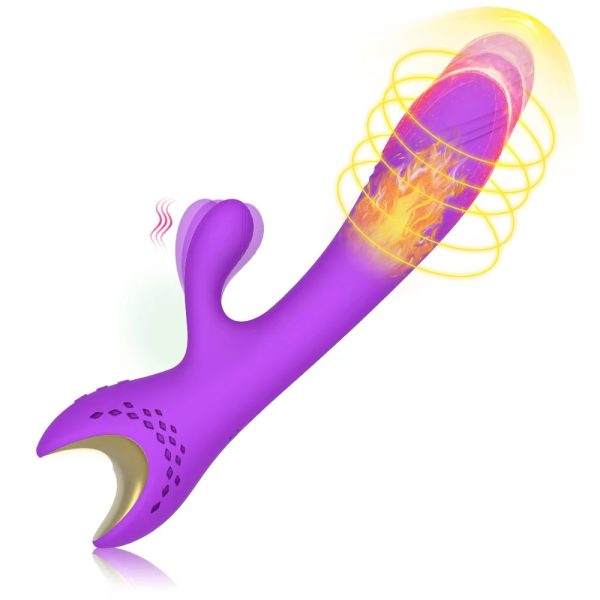 Female masturbation G-spot rechargeable silicone rabbit sensing - Powerful dual stimulation! - Image 1