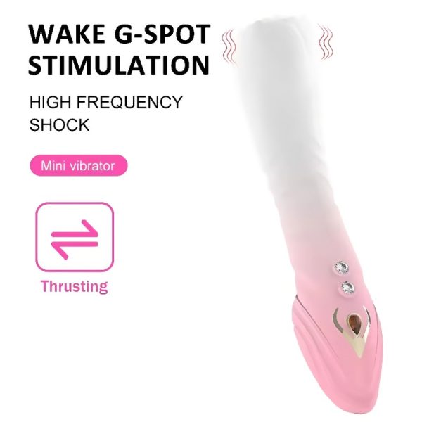 10 frequency vibration 3 frequency telescopic G-spot penetration into the body to explore pleasure + heated adult female products - Image 7