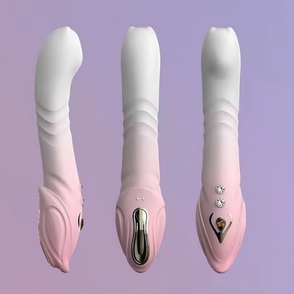10 frequency vibration 3 frequency telescopic G-spot penetration into the body to explore pleasure + heated adult female products - Image 3