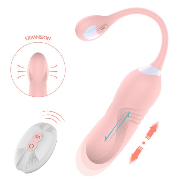 Telescopic jumping egg female orgasm multi-frequency vibration masturbation device, female wireless remote control couple sex products - Image 2