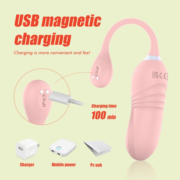 Telescopic jumping egg female orgasm multi-frequency vibration masturbation device, female wireless remote control couple sex products - Image 4