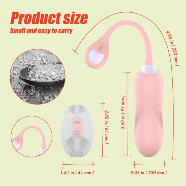 Telescopic jumping egg female orgasm multi-frequency vibration masturbation device, female wireless remote control couple sex products - Image 3