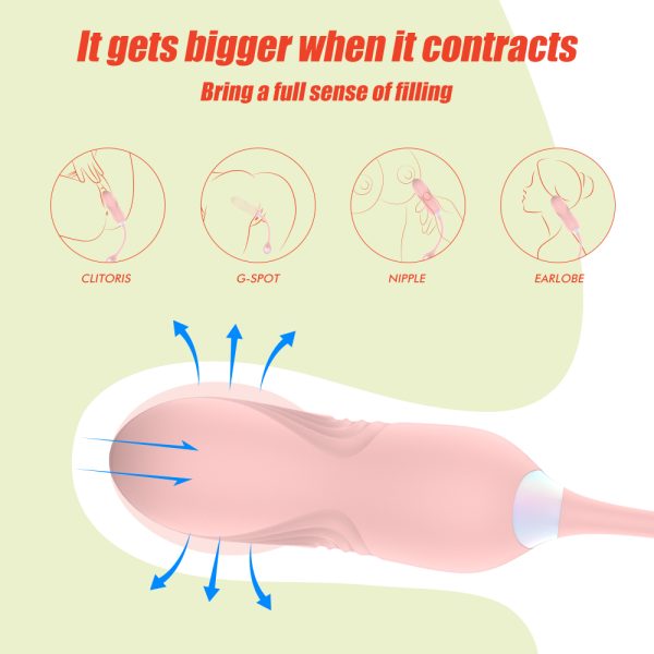 Telescopic jumping egg female orgasm multi-frequency vibration masturbation device, female wireless remote control couple sex products - Image 6