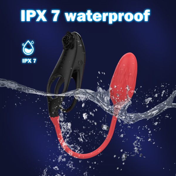 DX7 penile ring for couples to share remote-controlled sperm lock ring, male anti-radiation penile delay ring for both men and women to vibrate and masturbate together - Image 3