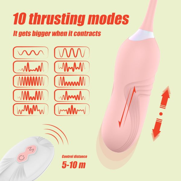 Telescopic jumping egg female orgasm multi-frequency vibration masturbation device, female wireless remote control couple sex products - Image 7