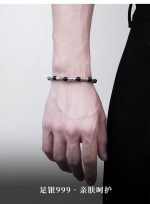 Fine silver 999 continuously rises. Traditional Chinese style, retro fashion, new Chinese style. Blessings and good fortune. Smooth and orderly. Simple and exquisite. Elegant and refined. - Image 3